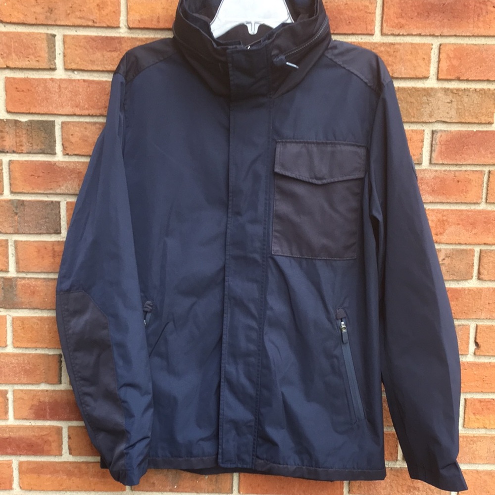 Michael Kors Navy Tailored Rain Field Jacket size Medium